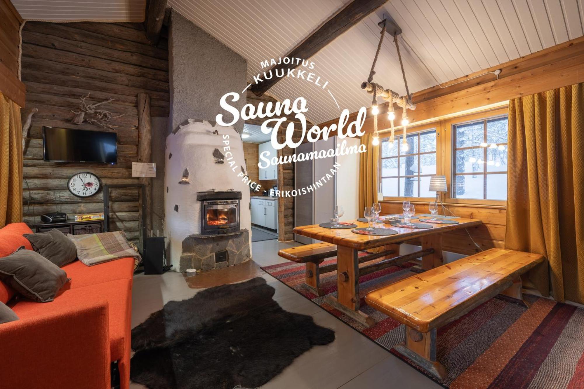 סאריסלקה Kuukkeli Log Houses Aurora Cabin - Jaspis מראה חיצוני תמונה