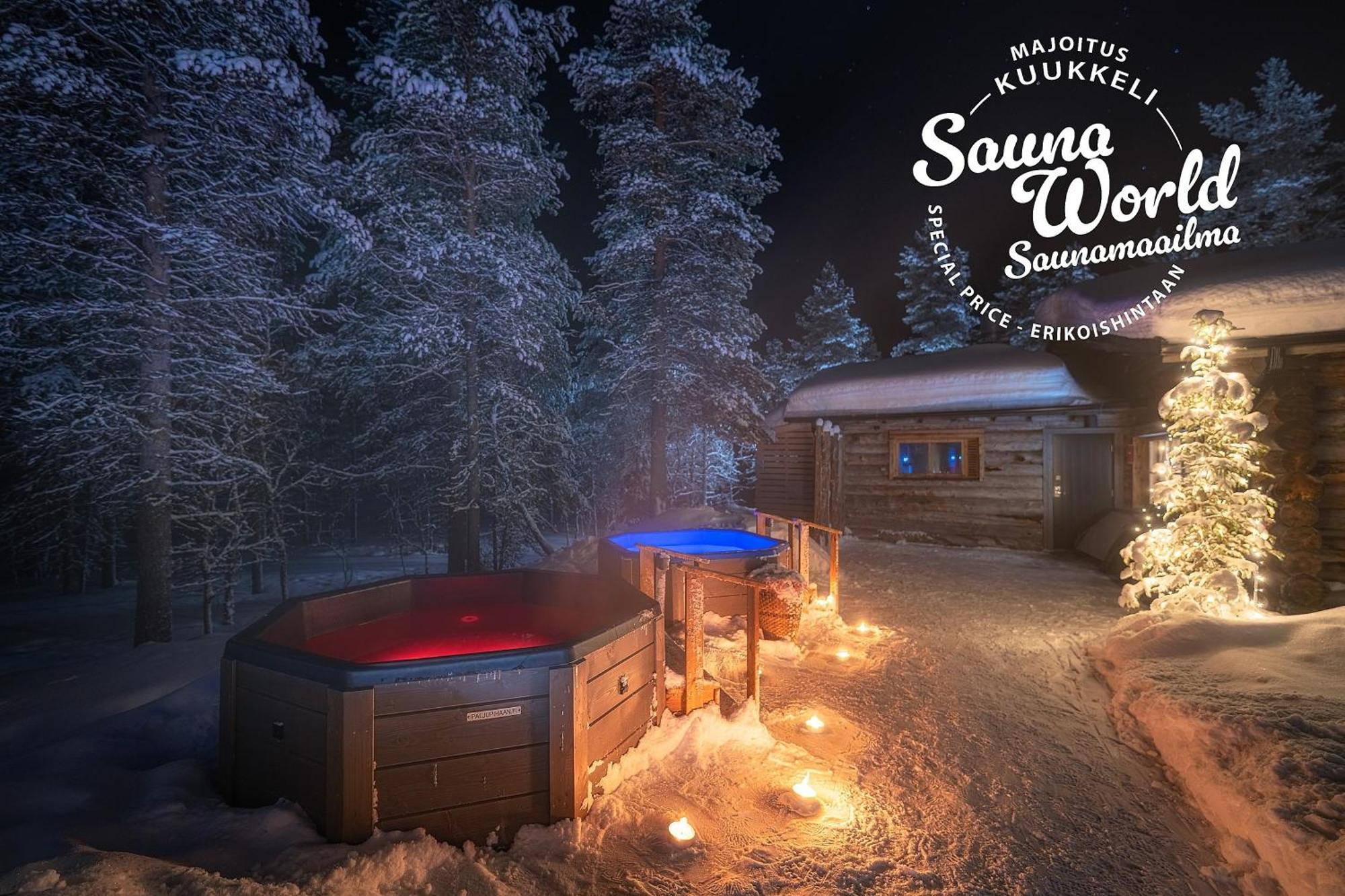 סאריסלקה Kuukkeli Log Houses Aurora Cabin - Jaspis מראה חיצוני תמונה