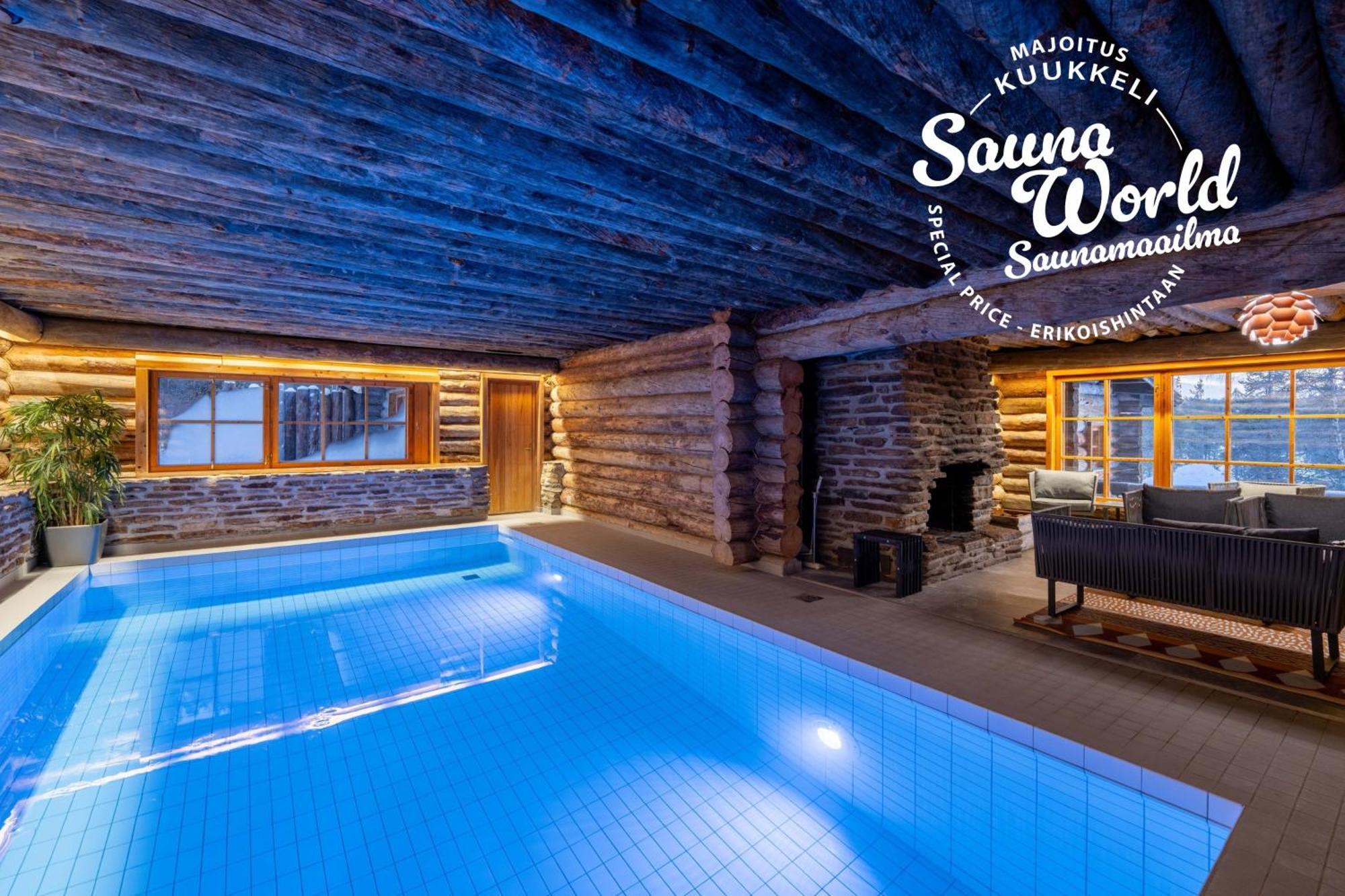סאריסלקה Kuukkeli Log Houses Aurora Cabin - Jaspis מראה חיצוני תמונה