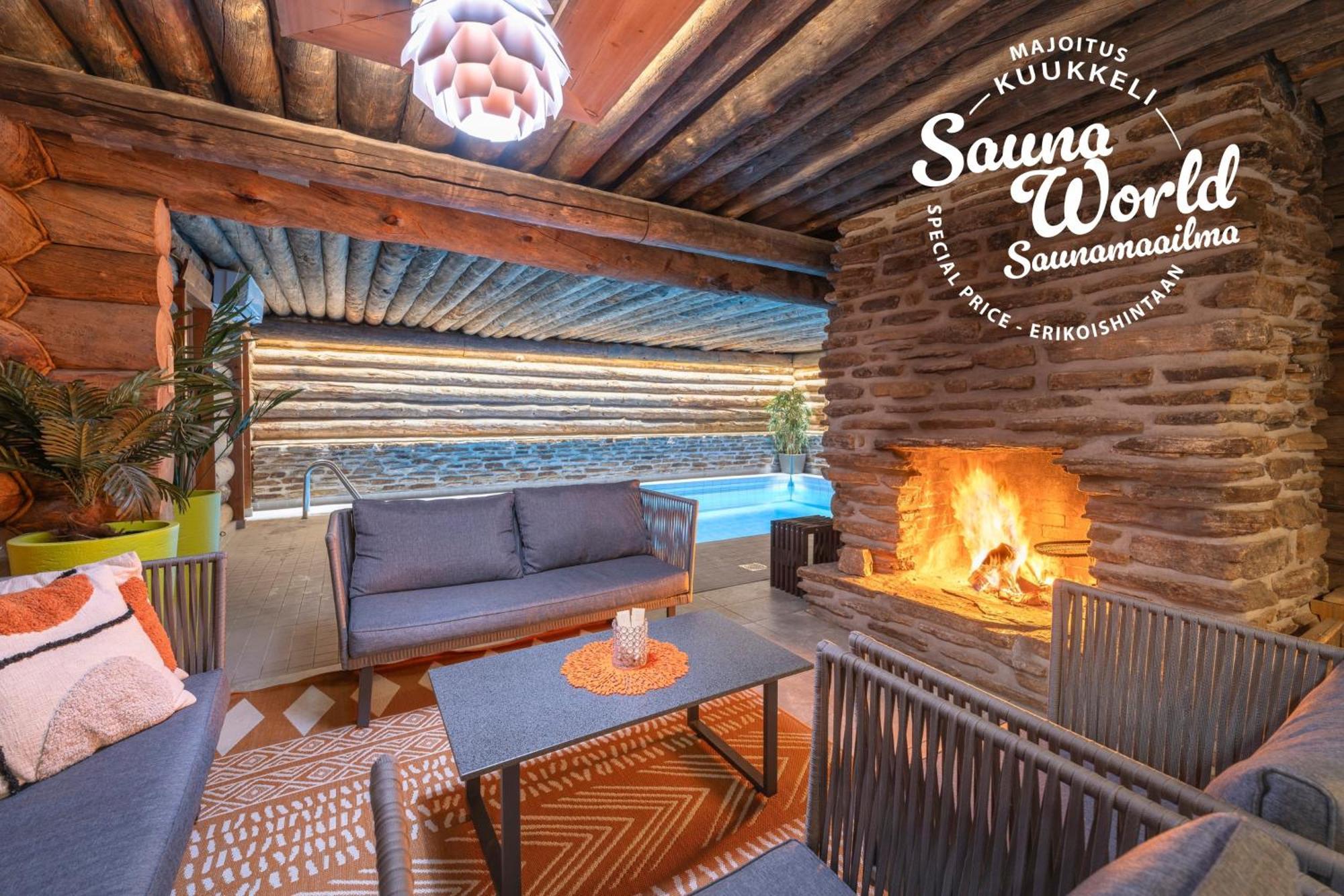 סאריסלקה Kuukkeli Log Houses Aurora Cabin - Jaspis מראה חיצוני תמונה