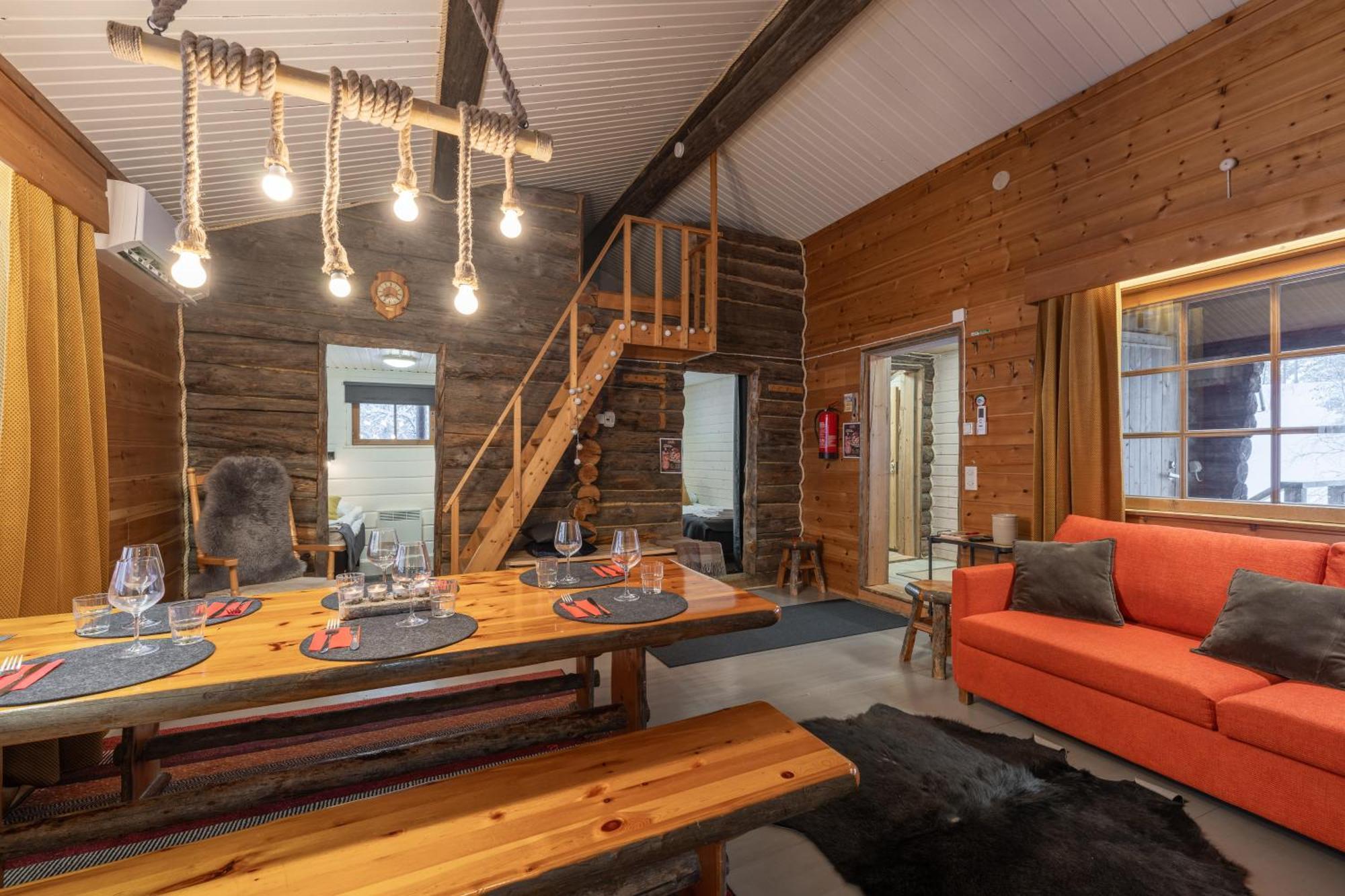 סאריסלקה Kuukkeli Log Houses Aurora Cabin - Jaspis מראה חיצוני תמונה